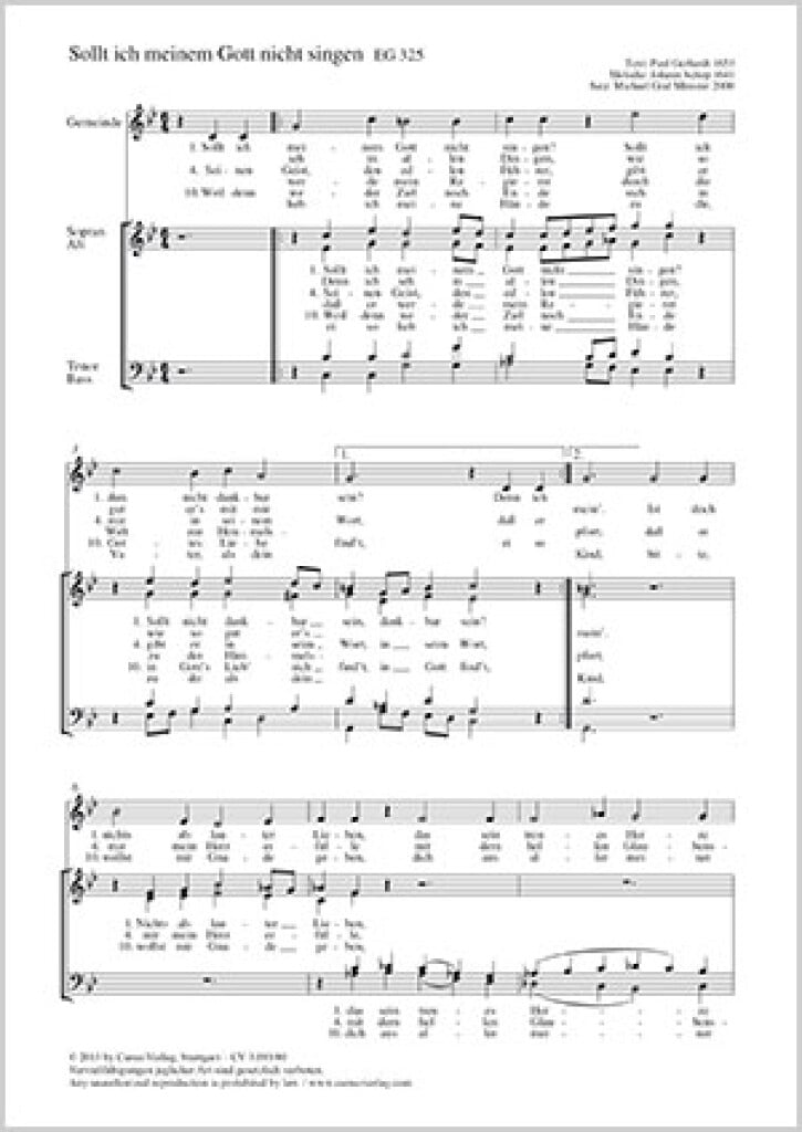 Sollt ich meinem Gott nicht singen